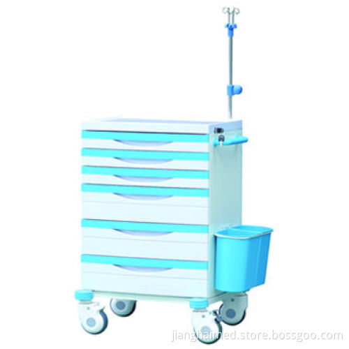Hospital Emergency Cart, Measures 930 x 730 x 960mm, ISO 9001 and CE Certified
